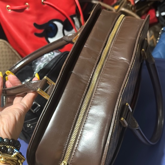 LV Sarria Damier Ebene Brown Checkered Handbag - Picture 11 of 11